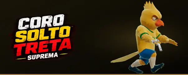 CORO SOLTO: Treta Suprema — the canarinho, the game's mascot, spinning