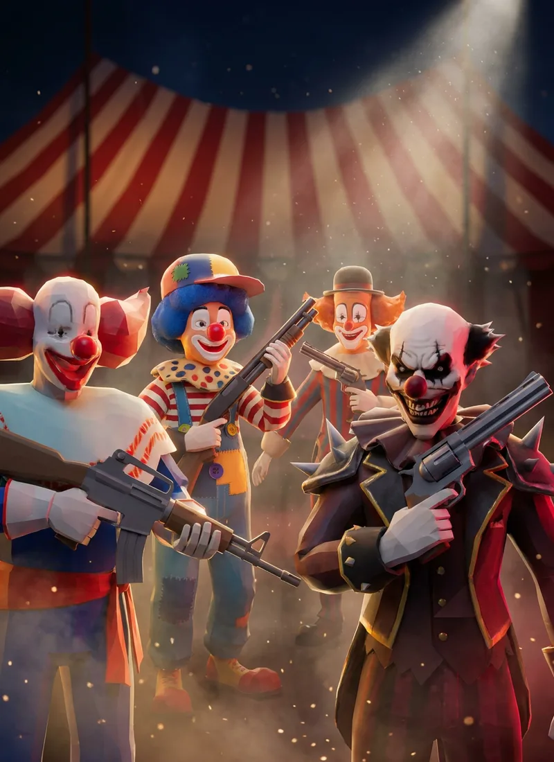 Clowns faction characters in CORO SOLTO: Treta Suprema