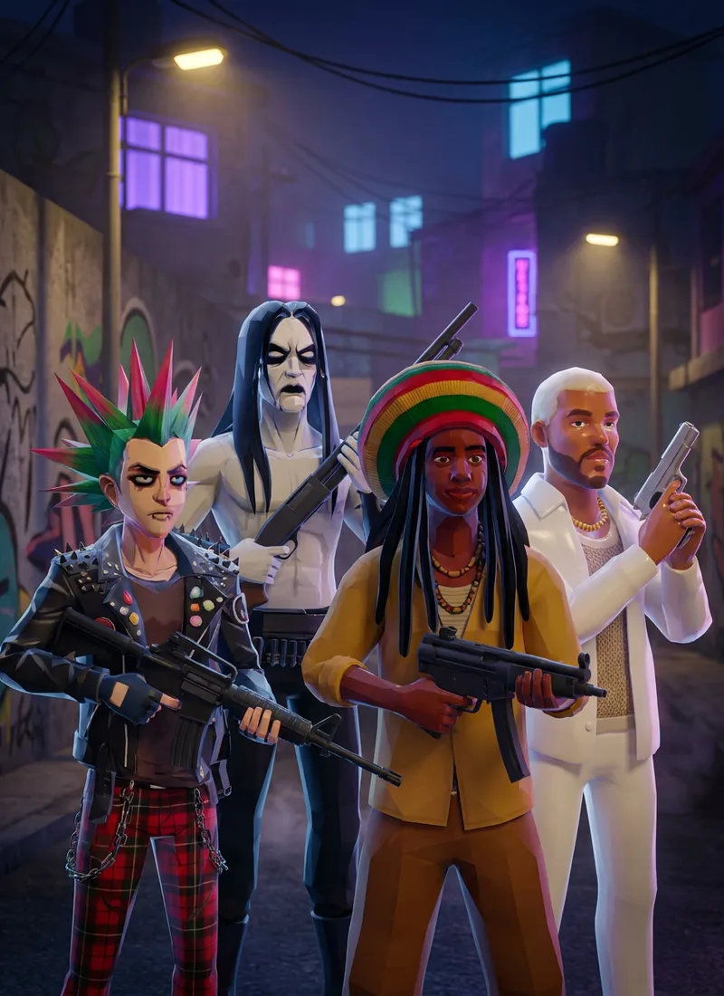 Urban Tribes faction characters in CORO SOLTO: Treta Suprema
