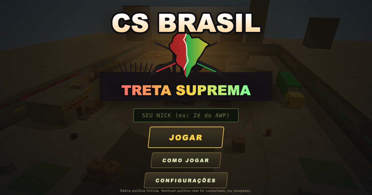 CS BRASIL: Treta Suprema — arena de sniper estilo CS 1.6 numa Brasília fictícia